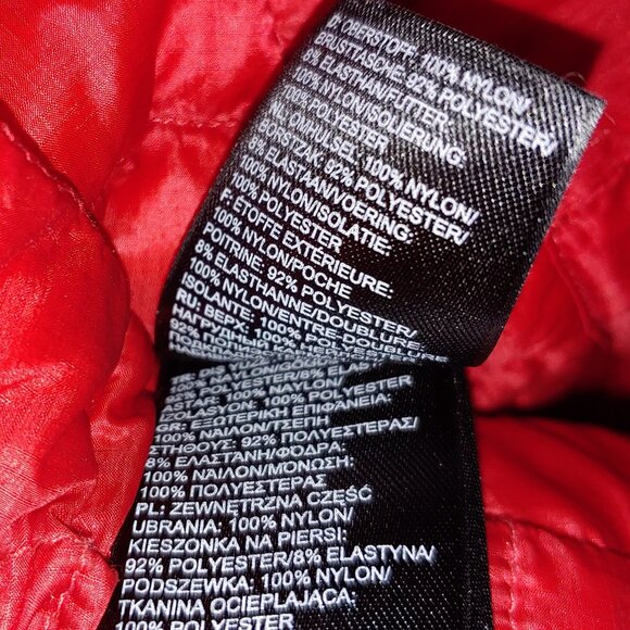 The North Face Thermoball 1/4 Zip  Pullover Jacket Size L Red - Picture 7 of 11